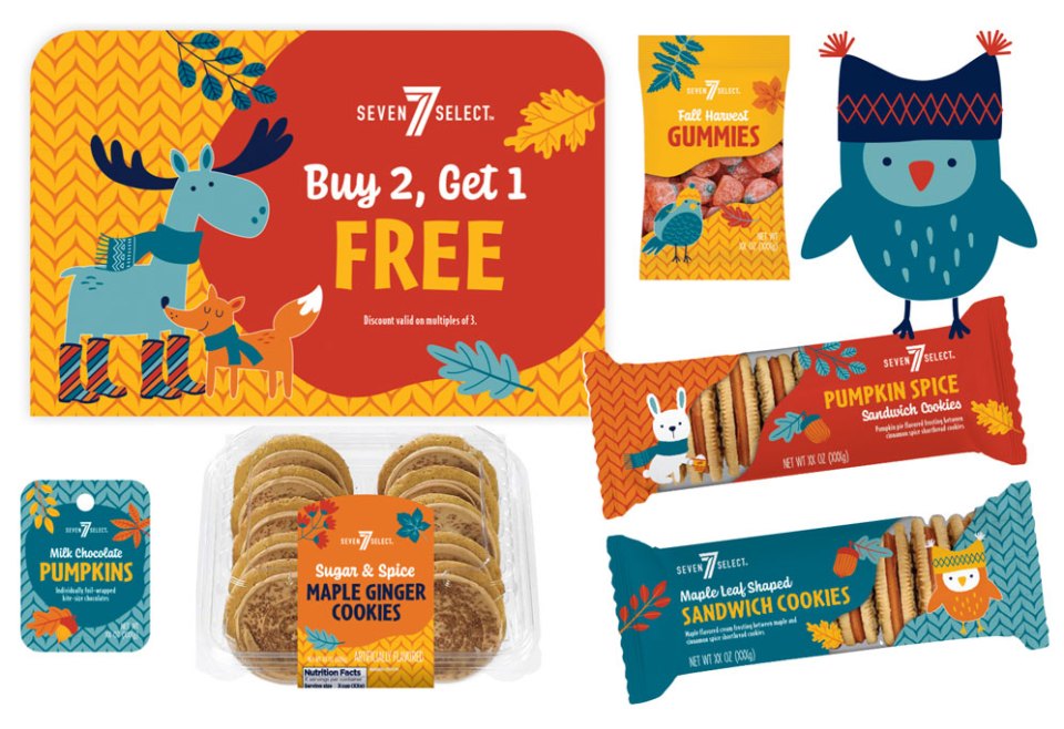 ‎‎7Select Fall Seasonal Packaging