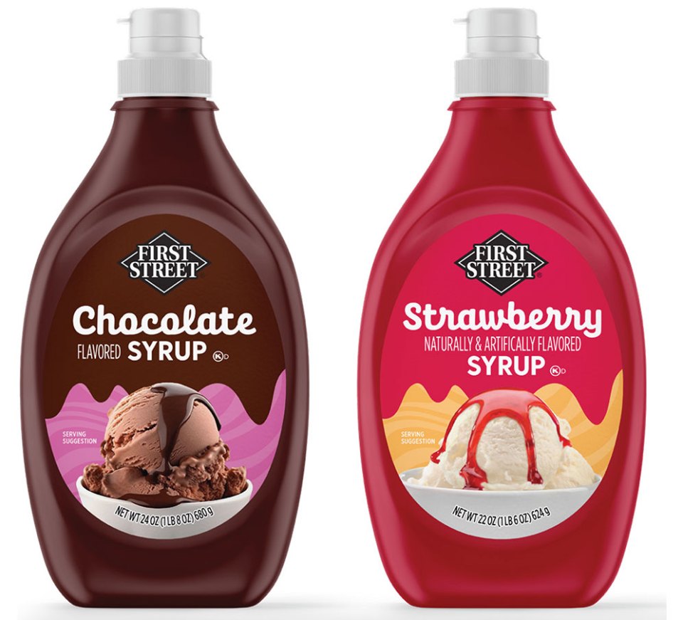 First Street Syrups Packaging